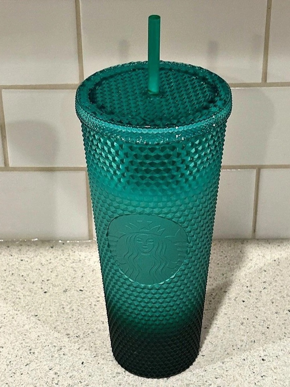 Starbucks Green Ombre Studded Cold Cup Tumbler